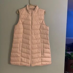 J Jill Oatmeal colored Down filled vest M Tall NWT
